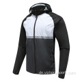 Mens Soccer Wear Zip Up Hoodies Schwarz